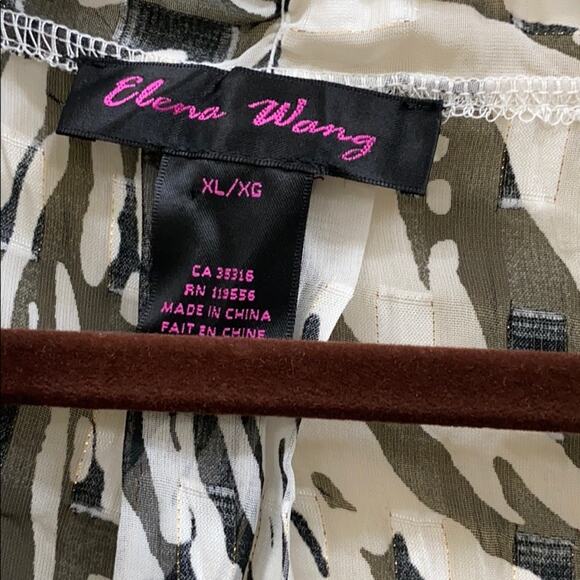 Elena Wang XL sleeveless flowy kimono top - Picture 4 of 7